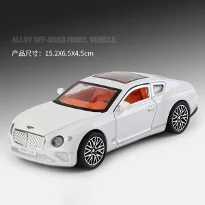 1:32 Continental GT Limousine Alloy Car Model Sound and Light Pull Back Children’s Toy Collectibles Birthday gift