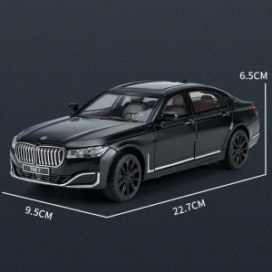 1:24 760 THE7 Limousine Alloy Car Diecasts & Toy Vehicles Car Model Sound and light Pull back Car Toys For Kids Gifts