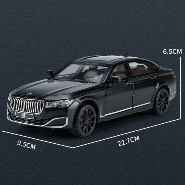 1:24 760 THE7 Limousine Alloy Car Diecasts & Toy Vehicles Car Model Sound and light Pull back Car Toys For Kids Gifts - Image 2