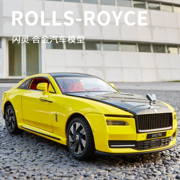 1:24 Rolls-Royce Spectre Alloy Die Cast Toy Car Model Sound and Light Pull Back Children's Toy Collectibles Birthday gift - Image 2