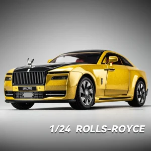 1:24 Rolls-Royce Spectre Alloy Die Cast Toy Car Model Sound and Light Pull Back Children’s Toy Collectibles Birthday gift