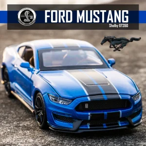 1:32 High Simulation Supercar Ford Mustang Shelby GT350 Car Model Alloy Pull Back Kid Toy Car 4 Open Door Children’s Gifts GT500