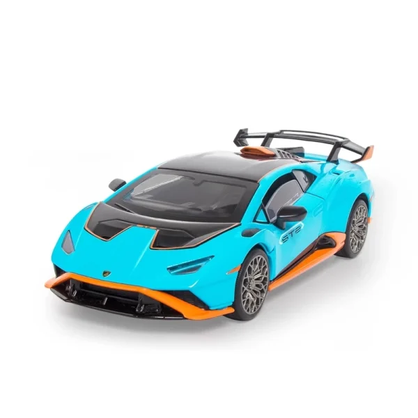 1:30 Lambos Huracan STO Alloy Die Cast Toy Car Model Sound and Light Pull Back Children's Toy Collectibles Birthday gift - Image 3