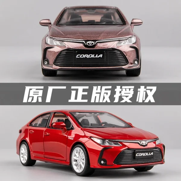 Chengzhen 1:33 TOYOTA Corolla Hybrid Alloy Car Die Cast Toy Car Model Sound and Light Children's Toy Collectibles Birthday gift - Image 3
