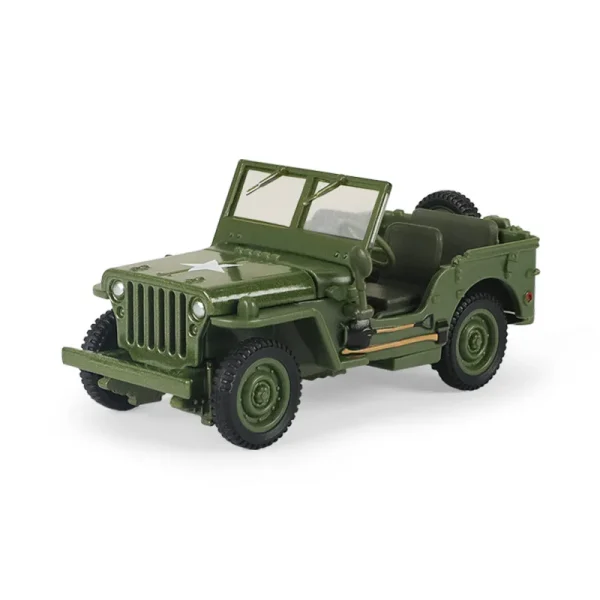 1:43 Tactical Military Model Old World War II Willis GP JEEPS Military Vehicles Alloy Car Model For Kids Toys Gifts Collection - Image 4