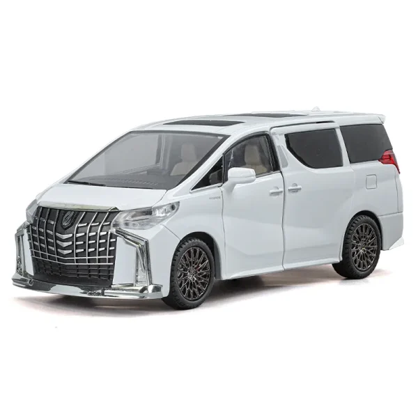 1:24 Toyota Alphard Key Control Alloy Car Model Sound and Light Pull Back Children's Toy Collectibles Birthday gift - Image 5