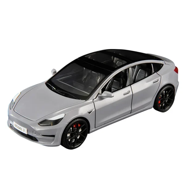 1:24 Model 3 Model Y Model S Model X Alloy Die Cast Car Model Sound and Light Children's Toy Collectibles Birthday gift - Image 5