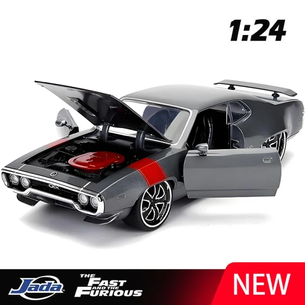 JADA 1:24 Plymouth GTX 440 1972 Alloy Car Diecasts & Toy Vehicles Car Model Miniature Scale Model Car For Children