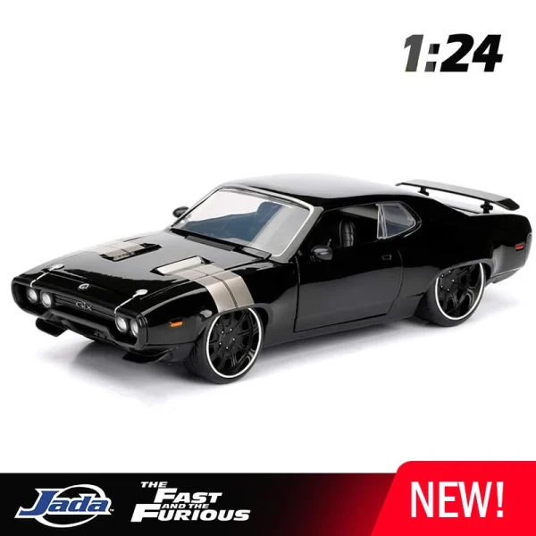 JADA 1:24 PLYMOUTH GTX Fast & Furious Alloy Car Diecasts & Toy Vehicles Car Model Miniature Scale Model Car For Children