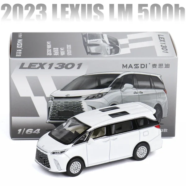 1:64 Lexus LM500h 2023 MPV Alloy Car Diecasts & Toy Vehicles Car Model Miniature Scale Model Car For Children - Image 3