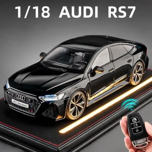 1:18 AUDI RS7 Sportback Key Version Alloy Car Model Sound and Light Children’s Toy Collectibles Birthday gift