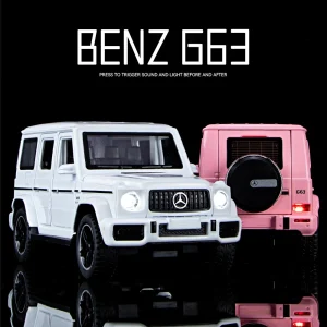 1:32 Benz G63 SUV Alloy Car Diecasts & Toy Vehicles Car Model Sound and light Pull Back Car Toys For Kids Gifts
