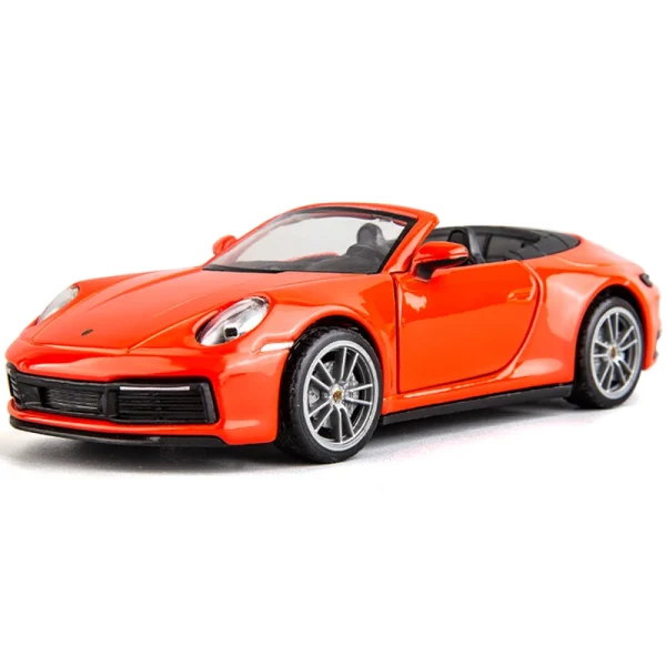 1:32 Porsche 911 Carrera Alloy Cast Toy Car Model Sound and Light Pull Back Children's Toy Collectibles Birthday gift - Image 5
