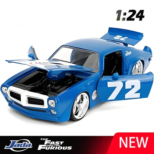 JADA 1:24 Pontiac Firebird 1972 Alloy Car Diecasts & Toy Vehicles Car Model Miniature Scale Model Car For Children