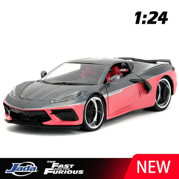 JADA 1:24 CORVETTE 2020 Alloy Car Diecasts & Toy Vehicles Car Model Miniature Scale Model Car Toys For Children