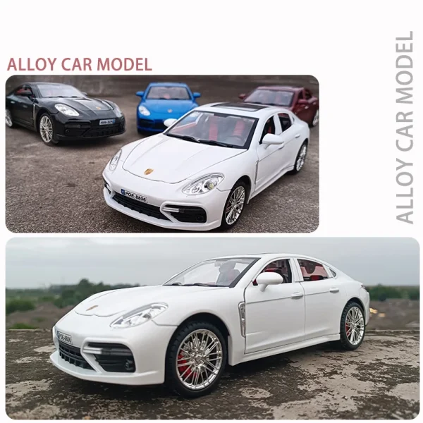 1:18 Panamera Supercar Alloy Car Model Sound and Light Children's Toy Collectibles Birthday gift - Image 3