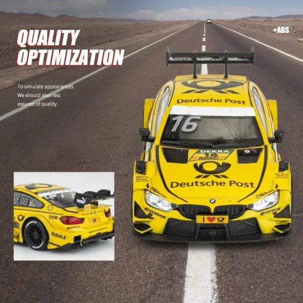 1:43 M4 DTM With Display Box Alloy Car Diecasts & Toy Vehicles Car Model Miniature Scale Model Car For Children - Image 5