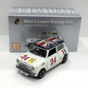 Tiny 1/50 Mini Cooper Racing 24# Alloy Car Diecasts & Toy Vehicles Car Model Miniature Scale Model Car Toys For Children