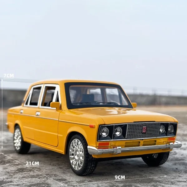 1:18 LADA 2106 Alloy Die Cast Toy Car Model Sound and Light Children's Toy Collectibles Birthday gift - Image 4