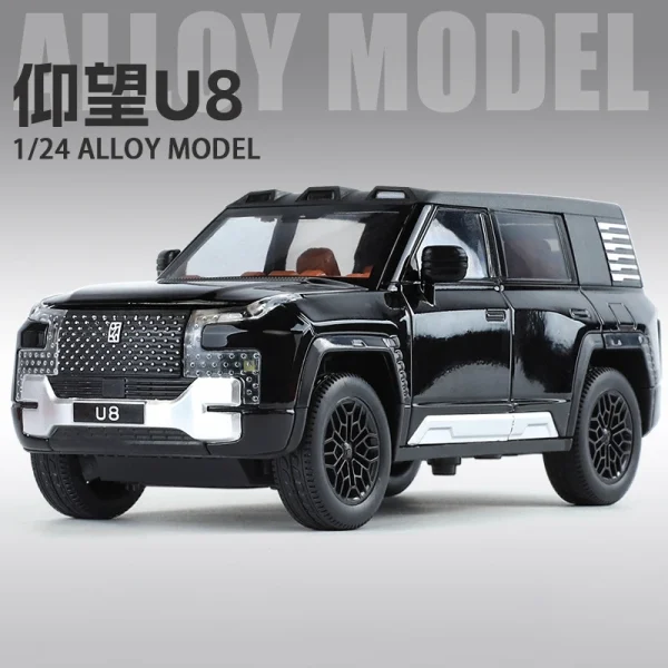 1:24 BYD Look UPAT U8 Alloy Die Cast Toy Car Model Sound and Light Children's Toy Collectibles Birthday gift - Image 4