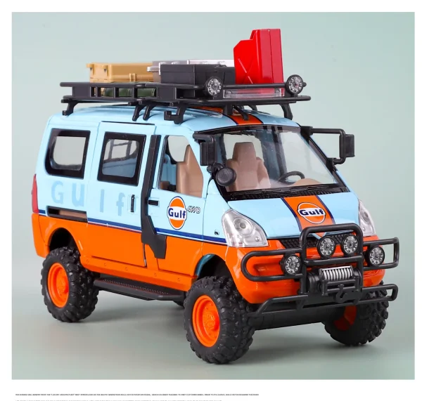 1:24 WuLing VAN Off-Road Vehicle Alloy Muscle Car Model Sound and Light Pull Back Children's Toy Collectibles Birthday Gift - Image 19