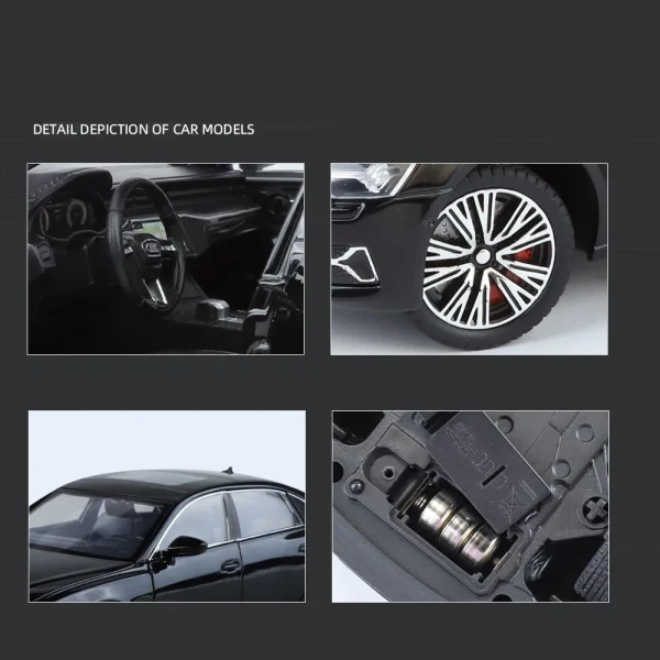 1:24 AUDI A6 Alloy Car Diecasts & Toy Vehicles Car Model Sound and light Pull back Car Toys For Kids Gifts - Image 5