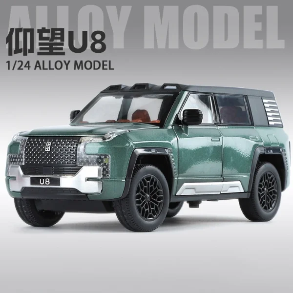 1:24 BYD Look UPAT U8 Alloy Die Cast Toy Car Model Sound and Light Children's Toy Collectibles Birthday gift - Image 5