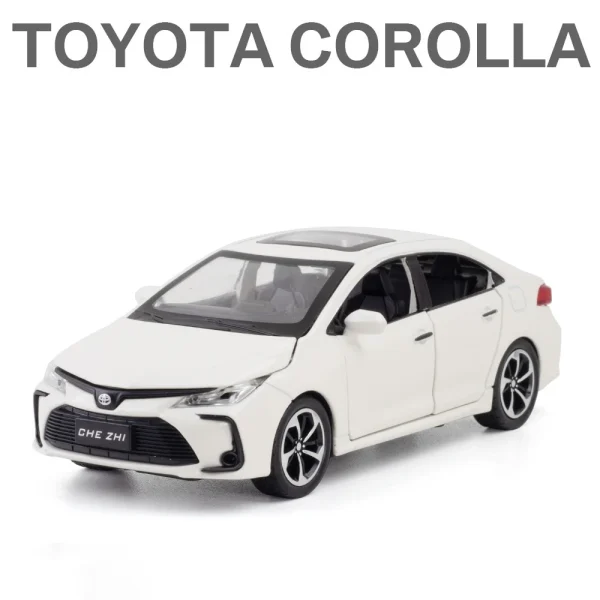 1:32 Corolla Hybrid Alloy Car Diecasts & Toy Vehicles Car Model Sound and light Pull back Car Toys For Kids Gifts - Image 3