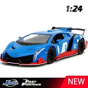 JADA 1:24 Veneno Supercar Alloy Car Diecasts & Toy Vehicles Car Model Miniature Scale Model Car For Children