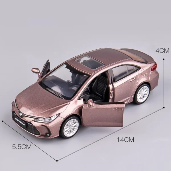 Chengzhen 1:33 TOYOTA Corolla Hybrid Alloy Car Die Cast Toy Car Model Sound and Light Children's Toy Collectibles Birthday gift - Image 4