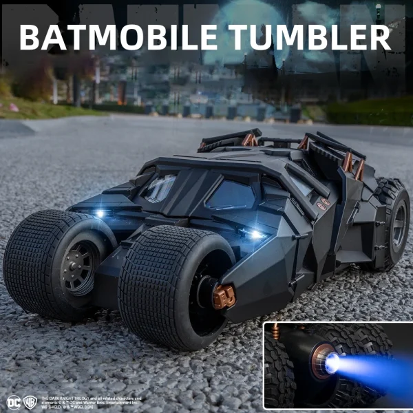 1:18 Batmobile Tumbler Tumbler Alloy Car Diecasts & Toy Vehicles Car Model Miniature Scale Model Car Toys For Children