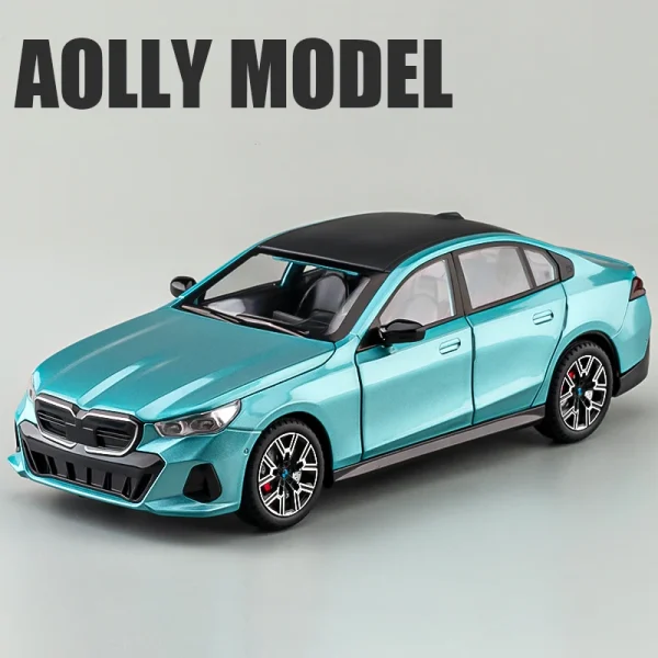 New 1:22 BMW I5 M50 Supercar Alloy Die Cast Toy Car Model Sound and Light Children's Toy Collectibles Birthday gift - Image 3