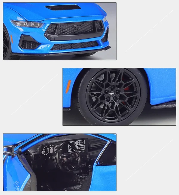 WELLY 1:24 Ford Mustang GT 2024 Alloy Car Diecasts & Toy Vehicles Car Model Miniature Scale Model Car Toy For Children - Image 11