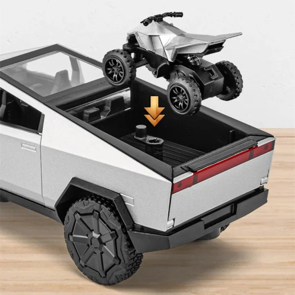 1:32 Cyber toy truck Car Model Alloy Car Die Cast Toy Car Model Sound and light Children's Toy Collectibles - Image 3