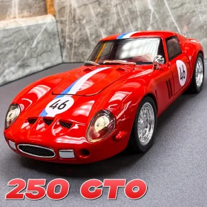 1:32 250 GTO Supercar Alloy Car Model Sound and Light Pull Back Children’s Toy Collectibles Birthday gift