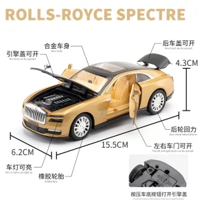 1:32 Rolls Royce Spectre Alloy Car Diecasts & Toy Vehicles Car Model Sound and light Car Toys For Kids Gifts