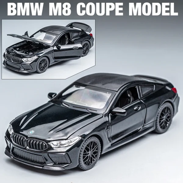 1:32 BMW M8 IM Supercar Alloy Diecasts & Toy Vehicles Metal Toy Car Model Sound and light Collection Kids Toy - Image 3
