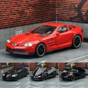 1:32 SLR 722 Edition Supercar Alloy Car Model Sound and Light Pull Back Children’s Toy Collectibles Birthday gift