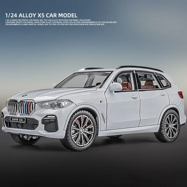 1:24 X5 SUV Alloy Car Diecasts & Toy Vehicles Car Model Sound and light Pull back Car Toys For Kids Gifts - Image 3
