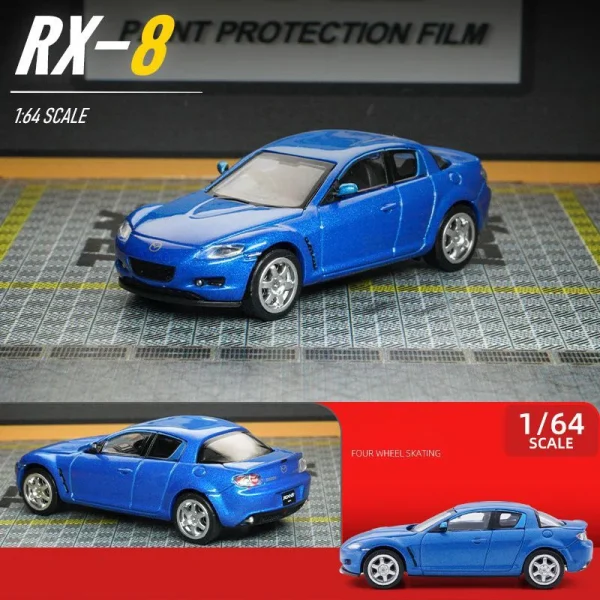 1:64 Mazda RX8 RX-8 Supercar Alloy Car Diecasts & Toy Vehicles Car Model Miniature Scale Model Car Toy For Children - Image 3