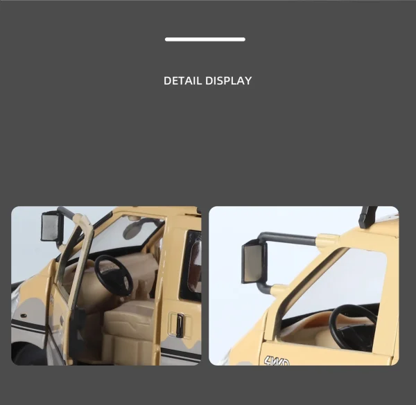 1:24 WuLing VAN Off-Road Vehicle Alloy Muscle Car Model Sound and Light Pull Back Children's Toy Collectibles Birthday Gift - Image 16