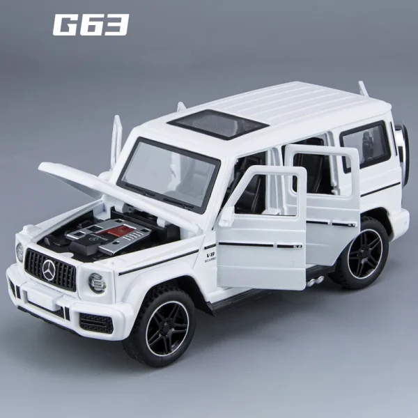1:32 Benz G63 SUV Alloy Car Diecasts & Toy Vehicles Car Model Sound and light Pull Back Car Toys For Kids Gifts - Image 4