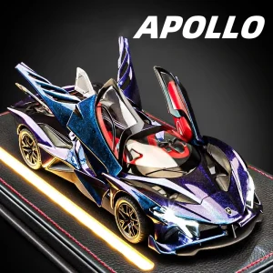 1:18 Apollo Project EVO Supercar Alloy Car Diecasts & Toy Vehicles Metal Toy Car Model Sound and light Collection Kids Toy