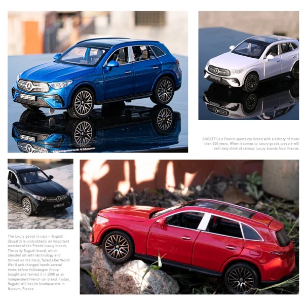 1:32 Benz GLC400 SUV GLC Alloy Car Model Sound and Light Pull Back Children's Toy Collectibles Birthday gift - Image 2