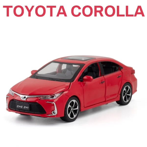 1:32 Corolla Hybrid Alloy Car Diecasts & Toy Vehicles Car Model Sound and light Pull back Car Toys For Kids Gifts - Image 5
