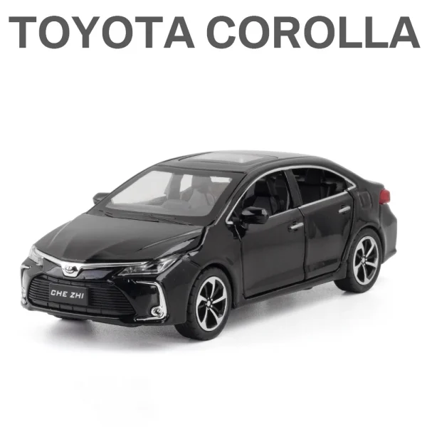 1:32 Corolla Hybrid Alloy Car Diecasts & Toy Vehicles Car Model Sound and light Pull back Car Toys For Kids Gifts - Image 4