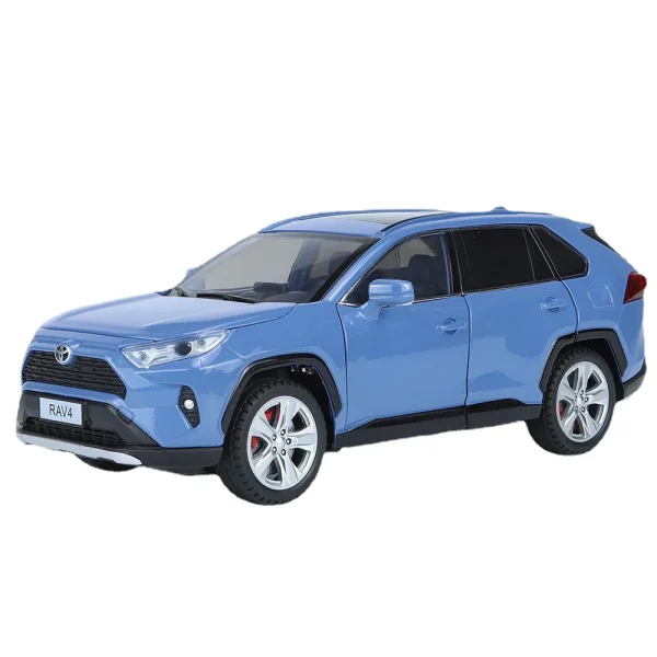 1:24 RAV4 SUV Alloy Cast Toy Car Model Sound and Light Children's Toy Collectibles Birthday gift - Image 5