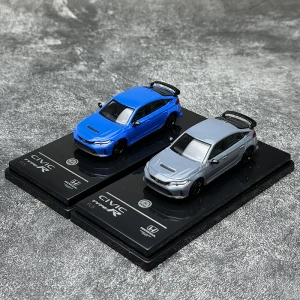 PARA 1:64 Civic Type R FL5 2023 Alloy Car Diecasts & Toy Vehicles Car Model Miniature Scale Model Car For Children