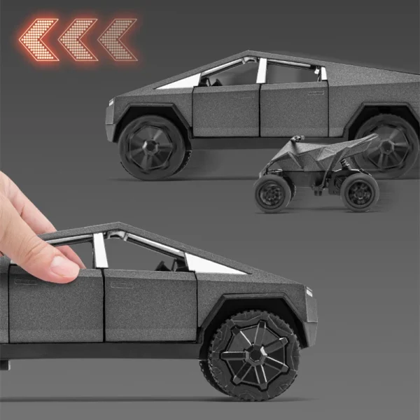 1:32 Cyber toy truck Car Model Alloy Car Die Cast Toy Car Model Sound and light Children's Toy Collectibles - Image 6