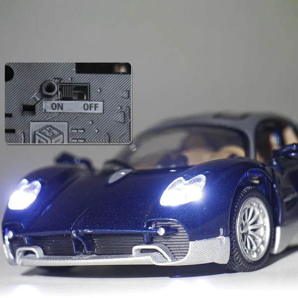 1:32 Pagani Utopia Supercar Alloy Die Cast Toy Car Model Sound and Light Children's Toy Collectibles Birthday gift - Image 6